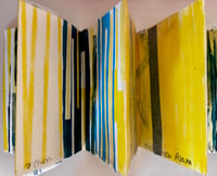 Image 3 of Elements of art making in a concertina sketchbook  - July's Gelliprint Monthly 