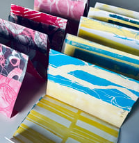 Image 2 of Elements of art making in a concertina sketchbook  - July's Gelliprint Monthly 