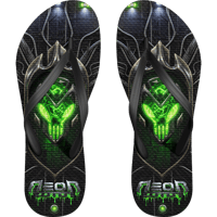 Neon Sermon Flip Flops