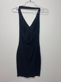 Image 2 of anti-flirt pointelle halter dress