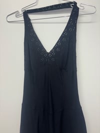 Image 1 of anti-flirt pointelle halter dress