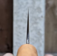 Image 4 of 235mm gyuto  in 'spicy white' steel 