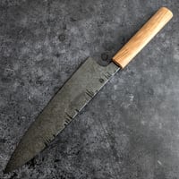 Image 1 of 235mm gyuto  in 'spicy white' steel 