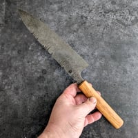 Image 2 of 235mm gyuto  in 'spicy white' steel 