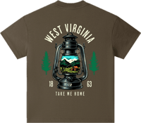 Image 3 of Kids Pure Essential "WEST VIRGINIA" T-shirt 270gsm|8.0oz