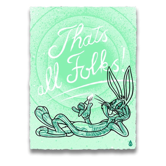 Image of Thats All Folks Turquoise