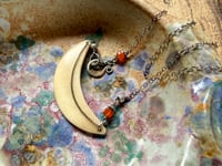 Image 13 of Crescent Moon Sterling Silver necklace 