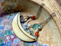 Image 14 of Crescent Moon Sterling Silver necklace 