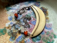 Image 4 of Crescent Moon Sterling Silver necklace 