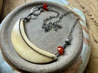 Image 16 of Crescent Moon Sterling Silver necklace 