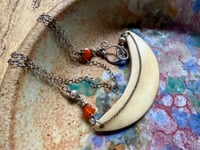 Image 17 of Crescent Moon Sterling Silver necklace 