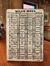 Image 2 of 1961 Topps Dice Game Willie Mays