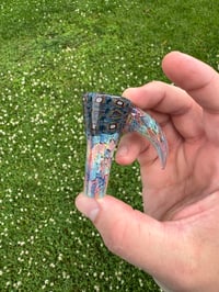 Image 3 of 14mm black and rainbow slide 