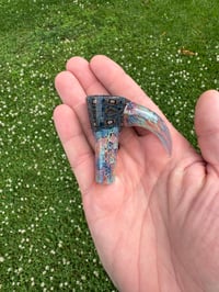 Image 5 of 14mm black and rainbow slide 
