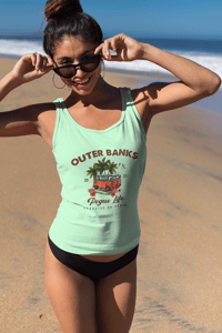 Image 1 of Outer Banks Pogue Life Van Racerback Tank