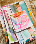 Gemstone  - painted papers 