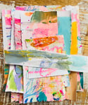 Gemstone  - painted papers 