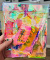 Lightening Bolt  - painted papers 