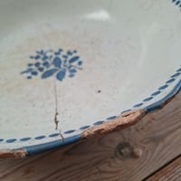 Image 2 of Stunning Stapled Worn&Weathered French Antique Bowl