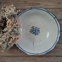 Image 1 of Stunning Stapled Worn&Weathered French Antique Bowl