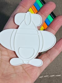 Image 2 of 3D Printed Coloring Palettes for Kids | Color-Craft Kit | Reusable Raised-Line Coloring Blanks 