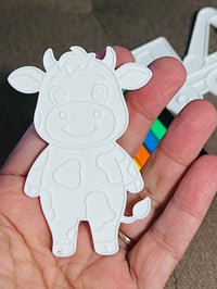 Image 3 of 3D Printed Coloring Palettes for Kids | Color-Craft Kit | Reusable Raised-Line Coloring Blanks 