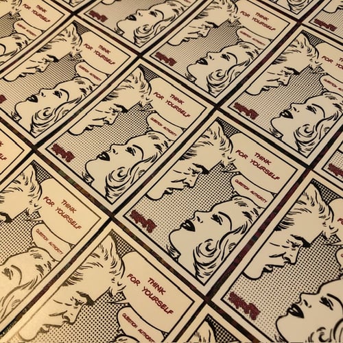Image of Think for Yourself, Question Authority sticker 