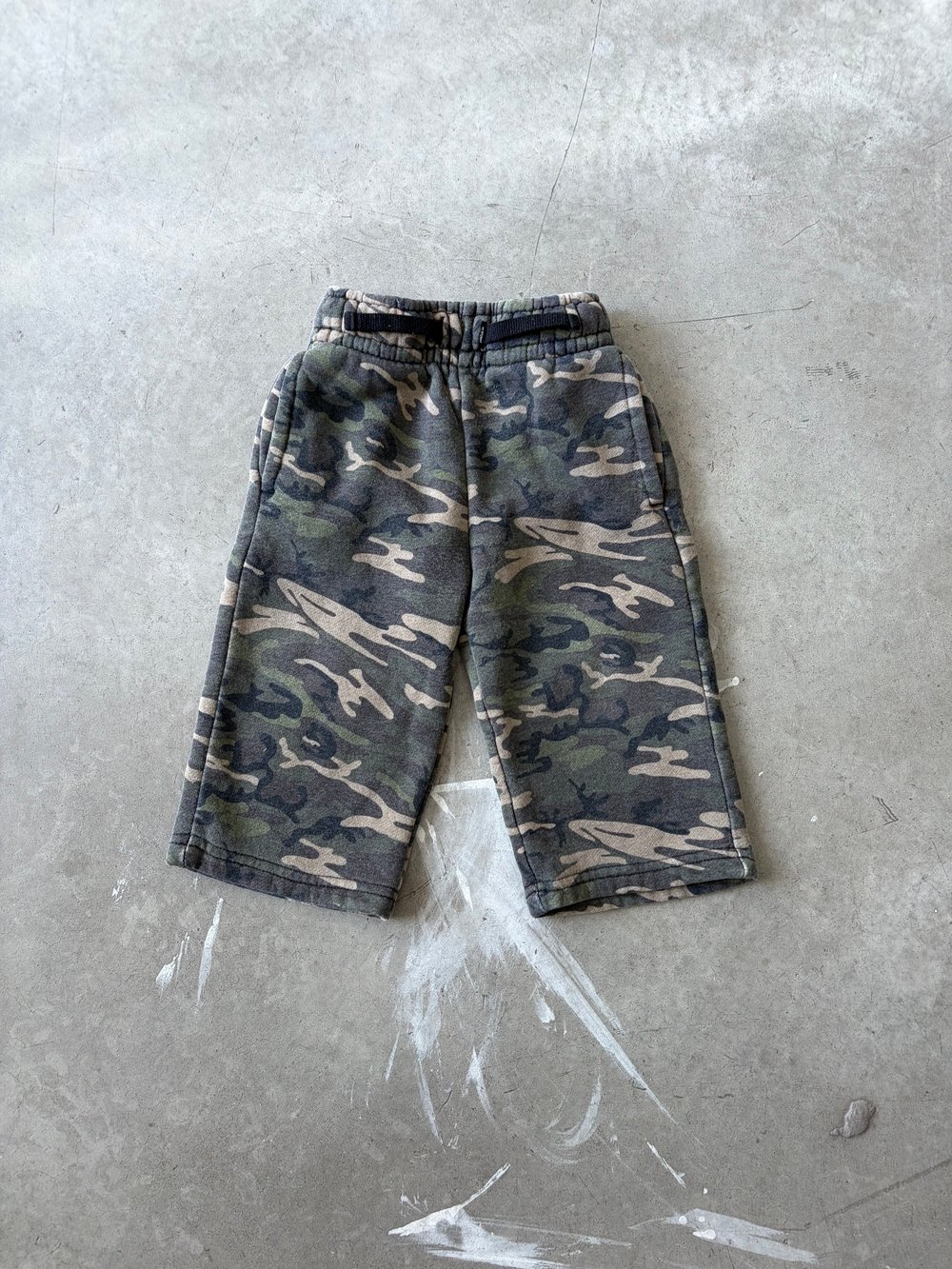 Image of Vintage Faded "Wide Leg" Camo Sweats 12 Months 