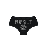 Image 1 of PUP SLUT RHINESTONE HIPSTER UNDIES