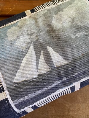 Image of White sails pillow