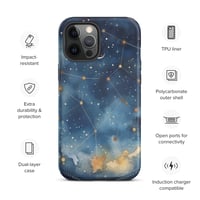 Image 17 of Celestial Constellation Night Sky Stars and Clouds Painting Tough Case for iPhone®