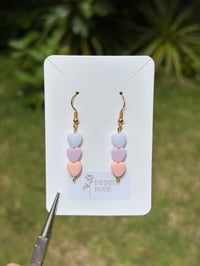 Image 1 of Pastel Heart Earrings