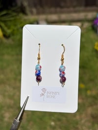 Image 2 of Millefiori Blue Earrings
