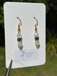 Image 2 of Frosted Glass Earrings