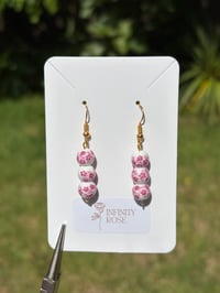 Image 1 of Pink Blossom Drop Earrings