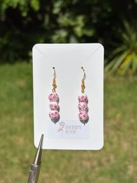 Image 4 of Pink Blossom Drop Earrings