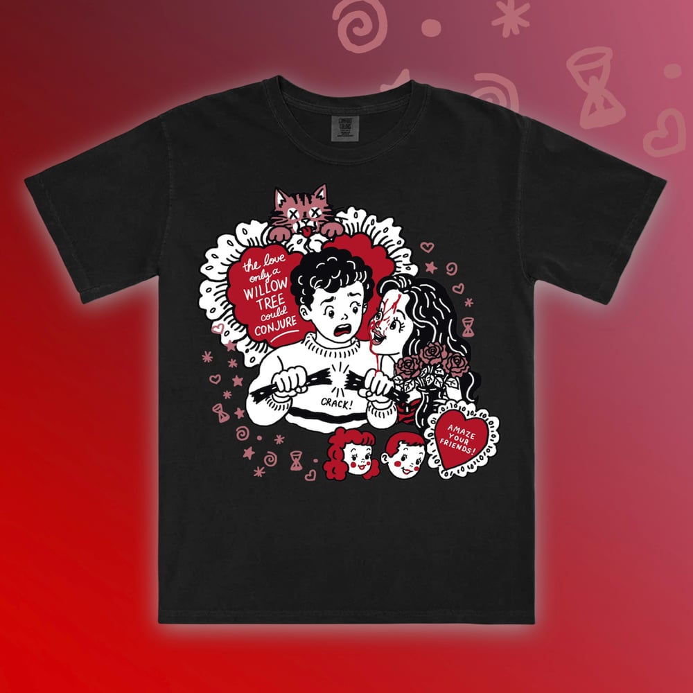 Image of ONE WISH VALENTINE - Black Comfort Colors