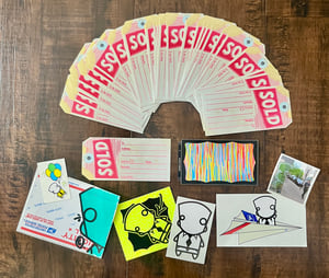 Image of “SOLD Hang Tag” Eggshell Sticker Blanks 40