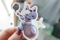 Image 1 of Dandadan Turbo Granny Die-Cut sticker | Waterproof Vinyl + Holographic finish  | 3.4" (8.5cm)