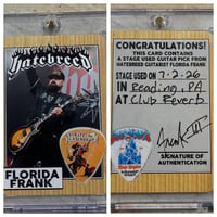 Image 1 of READING, PA STAGE PLAYED PICK/ CARD COMBO