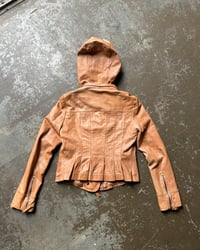 Image 8 of HOODED LEATHER JACKET