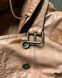 Image 9 of HOODED LEATHER JACKET