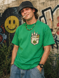 Image 1 of Spliff Head Stoner T Shirt by Wezo