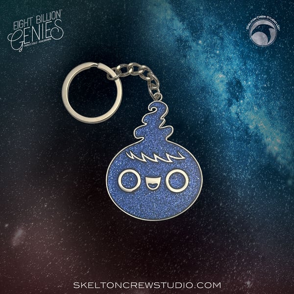 Image of EIGHT BILLION GENIES: Limited Edition Genie Cosmic Blue Keychain!