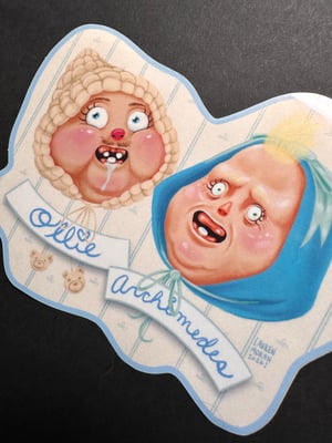 Image of Ollie and Archimedes sticker