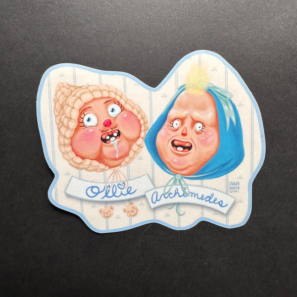 Image of Ollie and Archimedes sticker