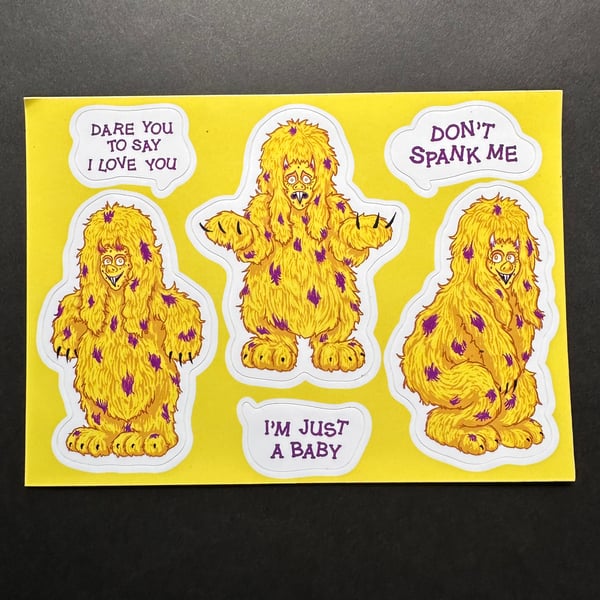 Image of spencer sticker sheet 