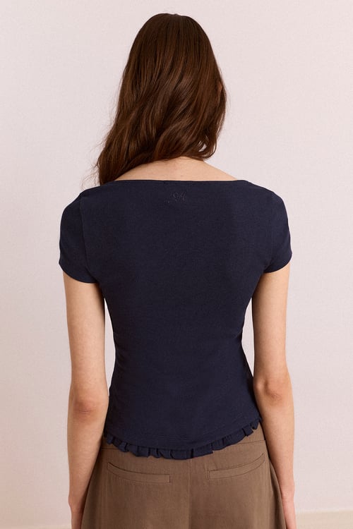 Image of 1-Camiseta  Posie short sleeve navy