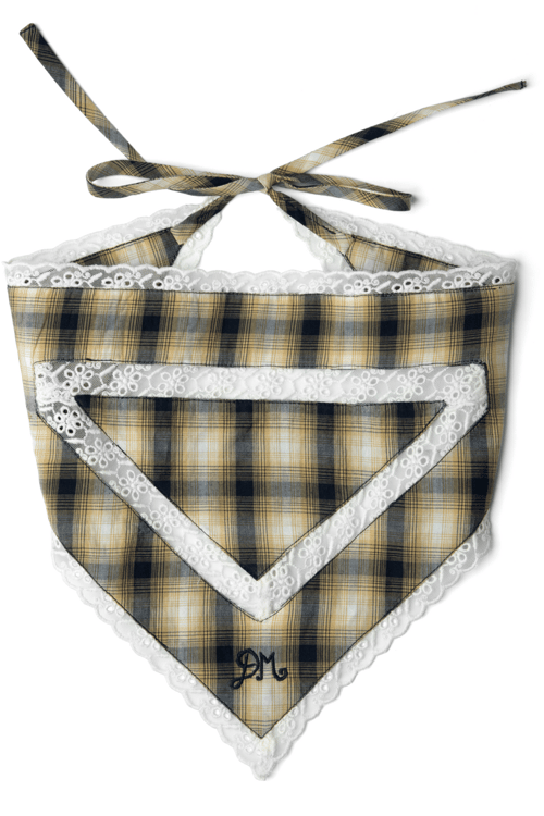 Image of 6-Pañuelo Diadema Headband Cardamom check