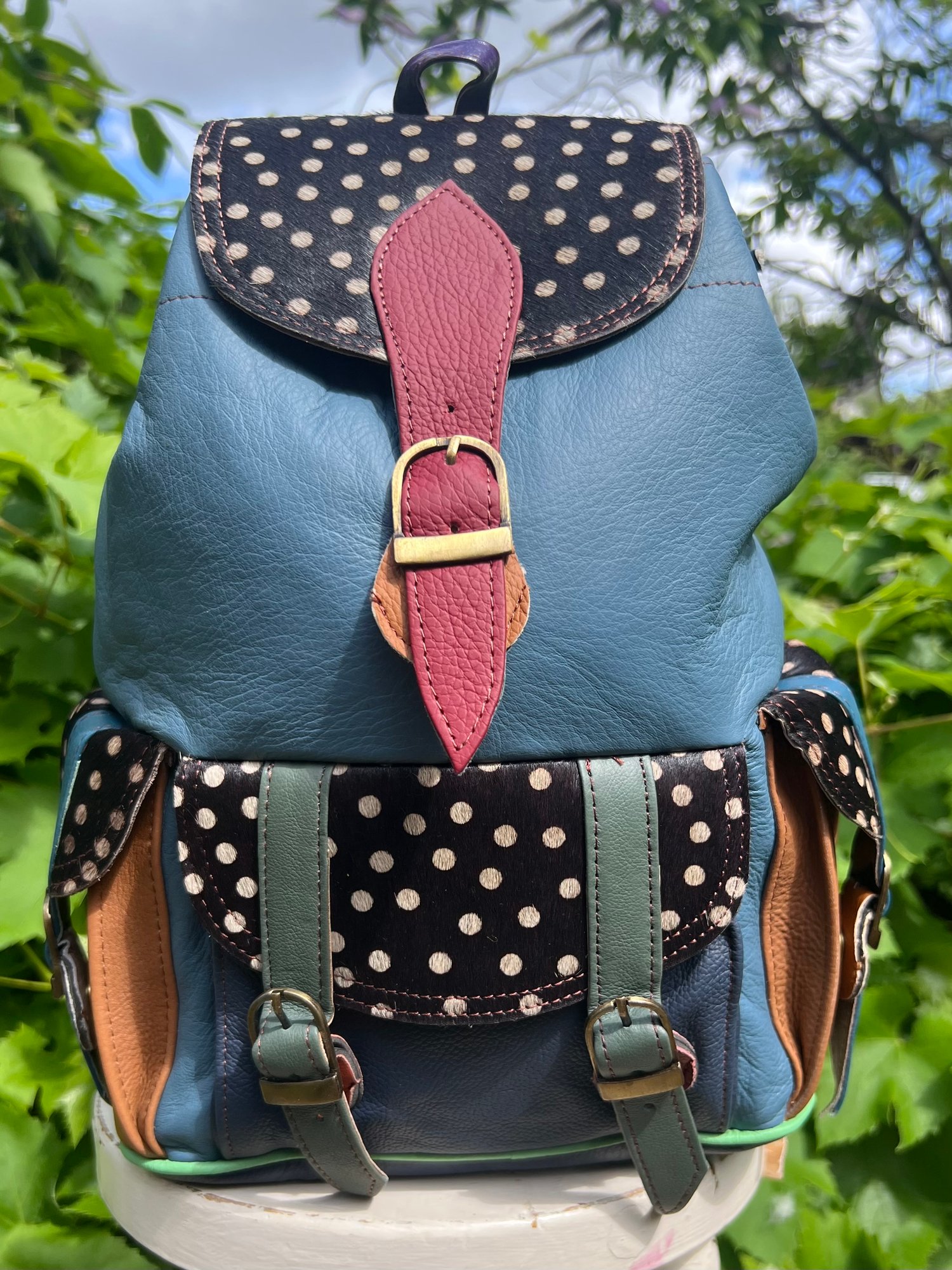 Image of Traditional coloured backpack 3 pkt #32CCC